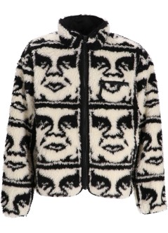 obey outerwear hombre obey repeated icon sherpa jkt - 121800608 bkm