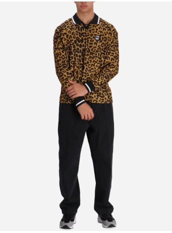 obey polo manpolo collar sports shirt leopard - 131040059 leo 2