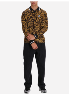 obey polo manpolo collar sports shirt leopard - 131040059 leo