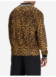 obey polo manpolo collar sports shirt leopard - 131040059 leo