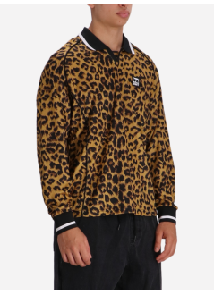 obey polo manpolo collar sports shirt leopard - 131040059 leo