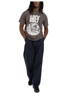 obey pant  mandean stripe pleated pant - 142020262 mnvy