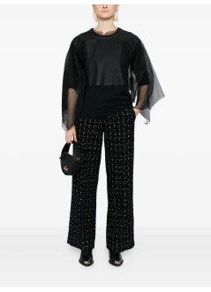 karl lagerfeld pantalon mujer logo boucle pants - a4w10109 2ek
