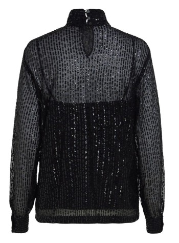 karl lagerfeld t-shirt womansequin top - a4w11020 999 2