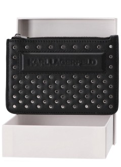 karl lagerfeld wallet womanikon k zip ch studs - a4w32028 1rc