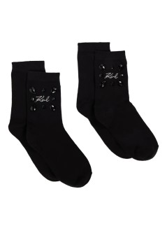 karl lagerfeld calcetines mujer k signature gem socks 2p - a4w42002 999