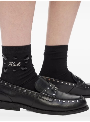 karl lagerfeld calcetines mujer k signature gem socks 2p - a4w42002 999 2