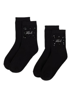 karl lagerfeld calcetines mujer k signature gem socks 2p - a4w42002 999