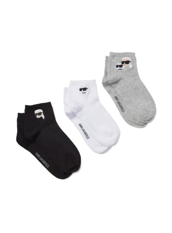 karl lagerfeld calcetines mujer ikon short socks 3p - a1w47077 972