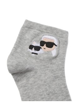 karl lagerfeld socks womanikon short socks 3p - a1w47077 972