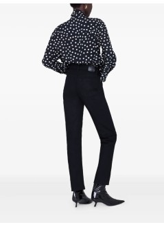 anine bing blusa mujer ruby shirt - a0711308mtl85 white black