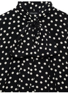anine bing blusa mujer ruby shirt - a0711308mtl85 white black