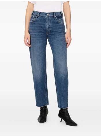 anine bing pantalon mujer gavin long jean - a0611480whd53 blue 2