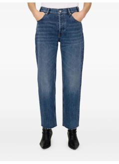 anine bing pant  womangavin long jean - a0611480whd53 blue