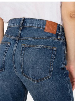 anine bing pant  womangavin long jean - a0611480whd53 blue