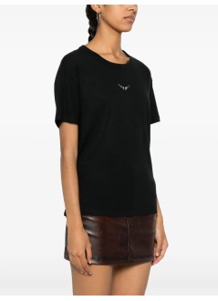 zadig & voltaire top womanmarta pcl wings strass - jwts01669 001