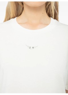 zadig & voltaire top womanedda hc wings strass - jwts02842 103