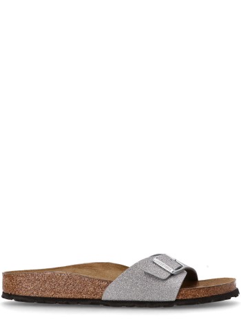 birkenstock sandalia mujer madrid syn - 1030192 shiny glitter silver