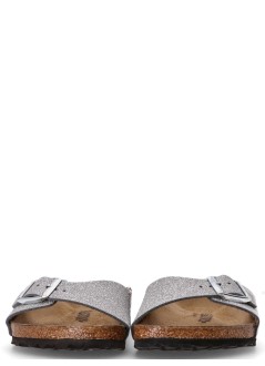birkenstock sandalia mujer madrid syn - 1030192 shiny glitter silver