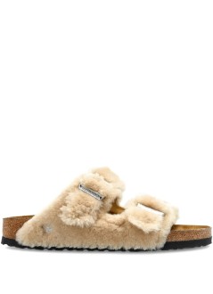 birkenstock sandalia mujer arizona shearling cover upper - 1030275 sandcastle