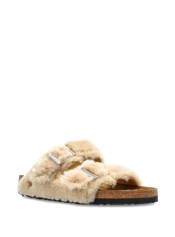 birkenstock sandalia mujer arizona shearling cover upper - 1030275 sandcastle 2