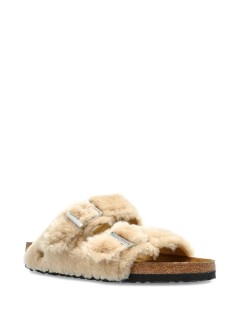 birkenstock sandalia mujer arizona shearling cover upper - 1030275 sandcastle