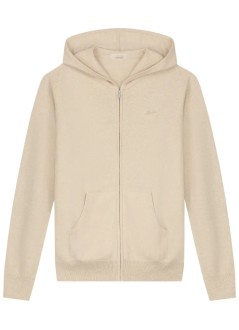 aurélien knitwear manzipper vest - 1002001001 light beige