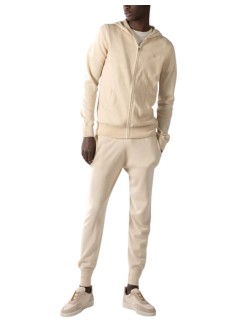 aurélien knitwear manzipper vest - 1002001001 light beige