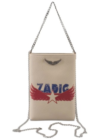 zadig & voltaire crossbody mujer rock phone pouch america - lwsg03710 100