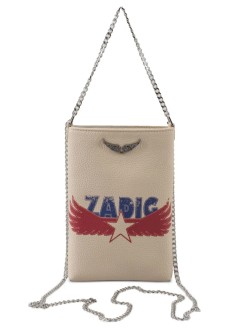 zadig & voltaire crossbody mujer rock phone pouch america - lwsg03710 100
