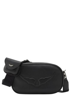 zadig & voltaire crossbody mujer rock with you grained leather - lwba03657 011