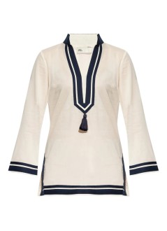 tory burch kaftan mujer cotton tory tunic - 83308285 285