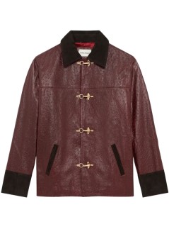 drôle de monsieur outerwear hombre la veste cuir - ijt222lh046wn wine