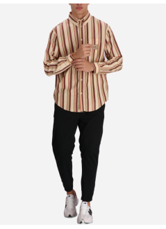 drôle de monsieur shirt manla chemise drôle rayée - ish240co117bg beige