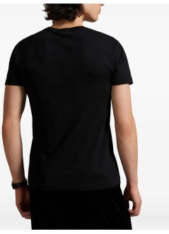 polo ralph lauren t-shirt manssteecmslm1-short sleeve-t-shirt - 710p00094001 fa25 polo black holiday bear