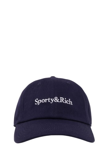 sporty & rich cap womanserif logo hat - ac07964300bl106 3902