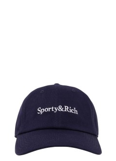 sporty & rich gorras mujer serif logo hat - ac07964300bl106 3902