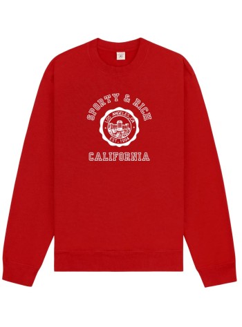 sporty & rich sweater womancalifornia emblem crewneck - st07164033re15 182