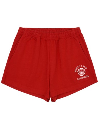 sporty & rich short pant womancalifornia emblem disco short - sh03764033re15 182