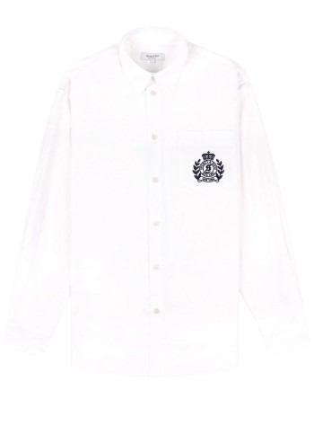 sporty & rich shirt womanny crest oversized shirt - si00664243wh01 48