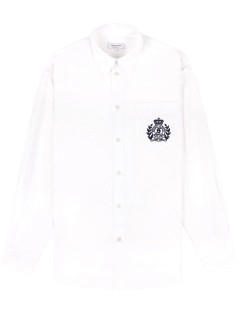 sporty & rich camiseria mujer ny crest oversized shirt - si00664243wh01 48