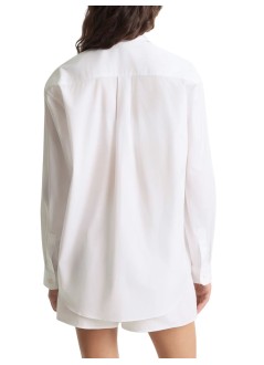 sporty & rich camiseria mujer ny crest oversized shirt - si00664243wh01 48