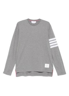 thom browne camiseta hombre long sleeve tee w/ 4bar in sustainable jersey - mjs169g07862 055