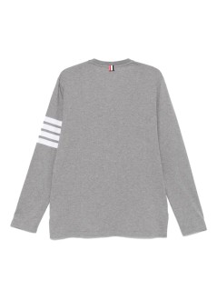 thom browne camiseta hombre long sleeve tee w/ 4bar in sustainable jersey - mjs169g07862 055
