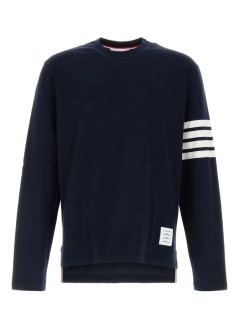 thom browne camiseta hombre long sleeve tee w/ 4bar in sustainable jersey - mjs169g07862 415