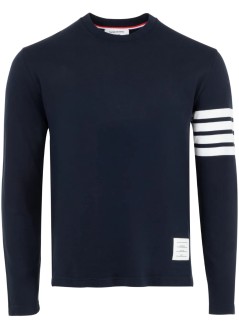 thom browne camiseta hombre long sleeve tee w/ 4bar in sustainable jersey - mjs169g07862 415