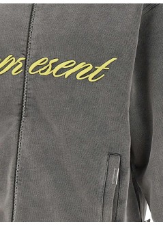 represent sudadera hombre script logo zip hoodie - mlm100025 after dark