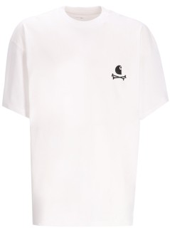 carhartt t-shirt mancamiseta de algodón orgánico de jersey sencillo con el logo - i035439 02xx