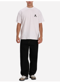 carhartt t-shirt mancamiseta de algodón orgánico de jersey sencillo con el logo - i035439 02xx