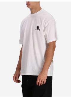carhartt t-shirt mancamiseta de algodón orgánico de jersey sencillo con el logo - i035439 02xx